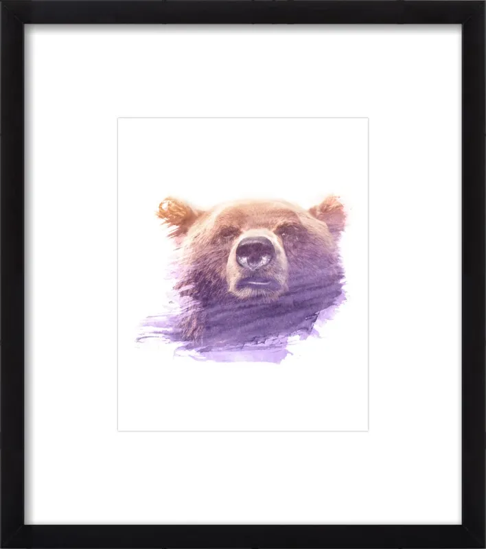BEAR SUPERIMPOSED WATERCOLOR by Emiliano Deificus for Artfully Walls