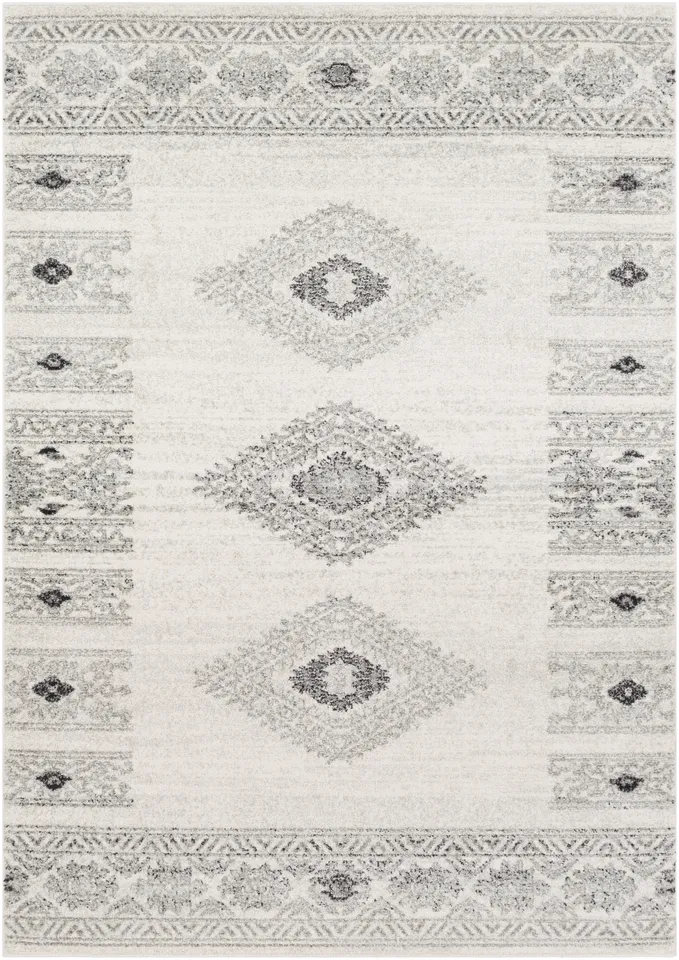 Elaziz Beige Indoor 5'3" x 7'7" Machine Woven Rug