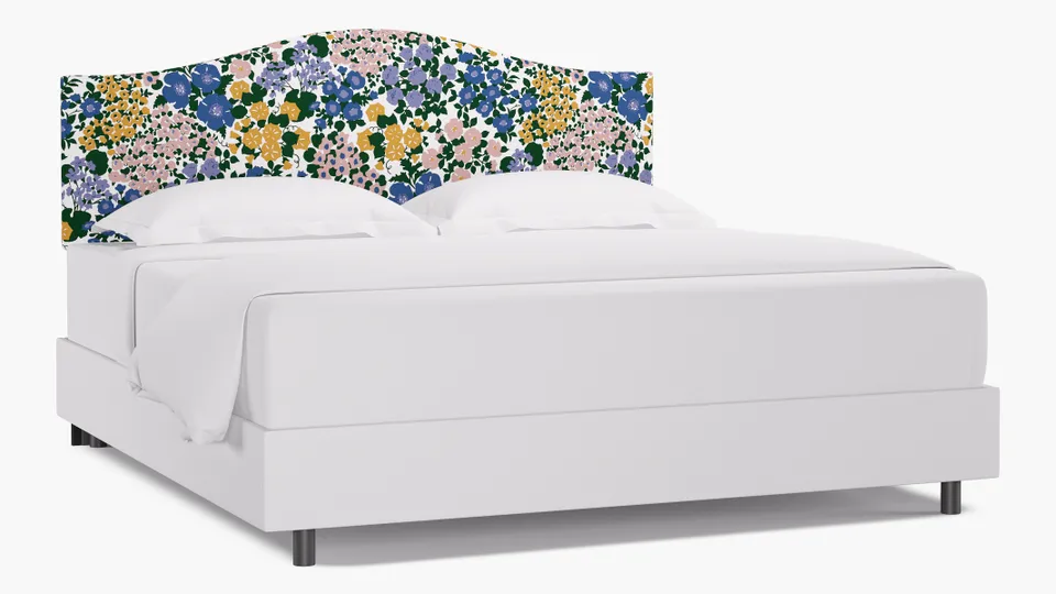 Camelback Headboard, Lavender Million Flowers, King