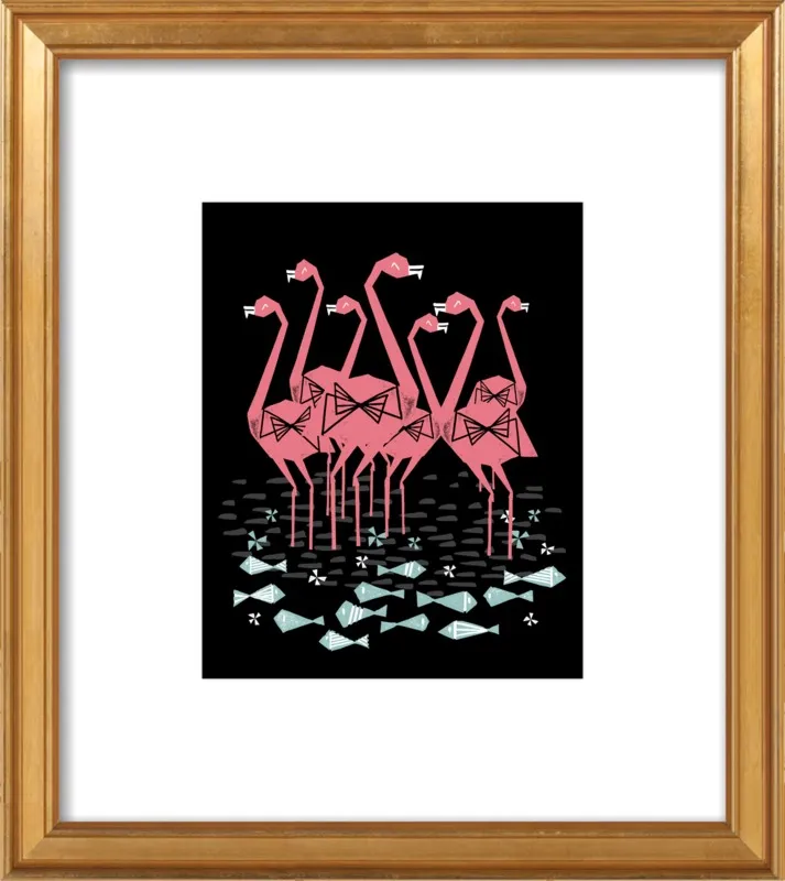 Flamingos by Andrea Lauren for Artfully Walls