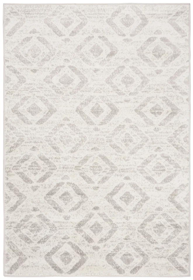 Arlo Home Woven Area Rug, SKY190H, Ivory/Grey,  4' X 6'