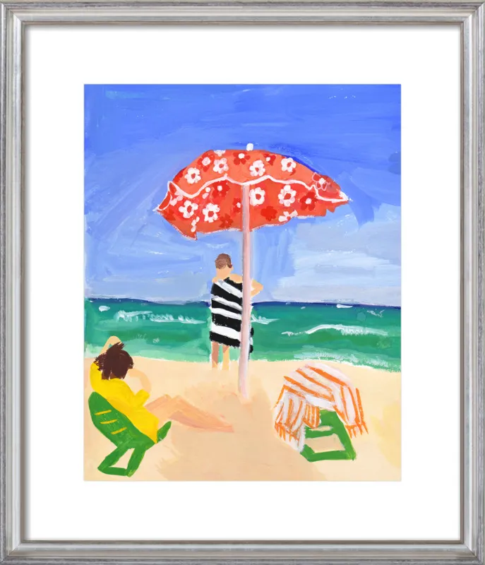 Italian Beach Umbrella by Jackie Mancuso for Artfully Walls
