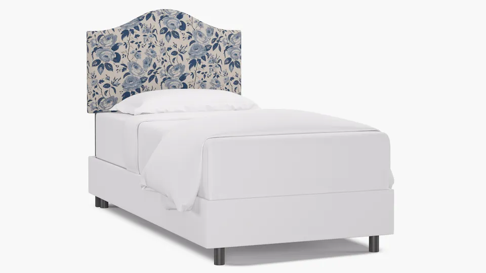 Camelback Headboard, Delft Chintz, Twin