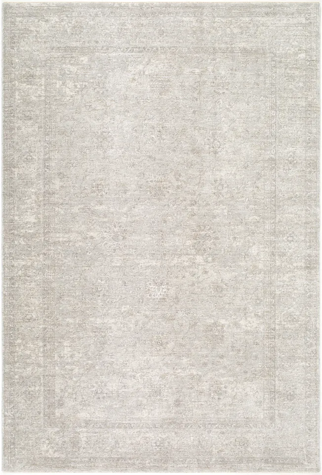 Poetry Gray Indoor 2'7" x 10' Machine Woven Rug