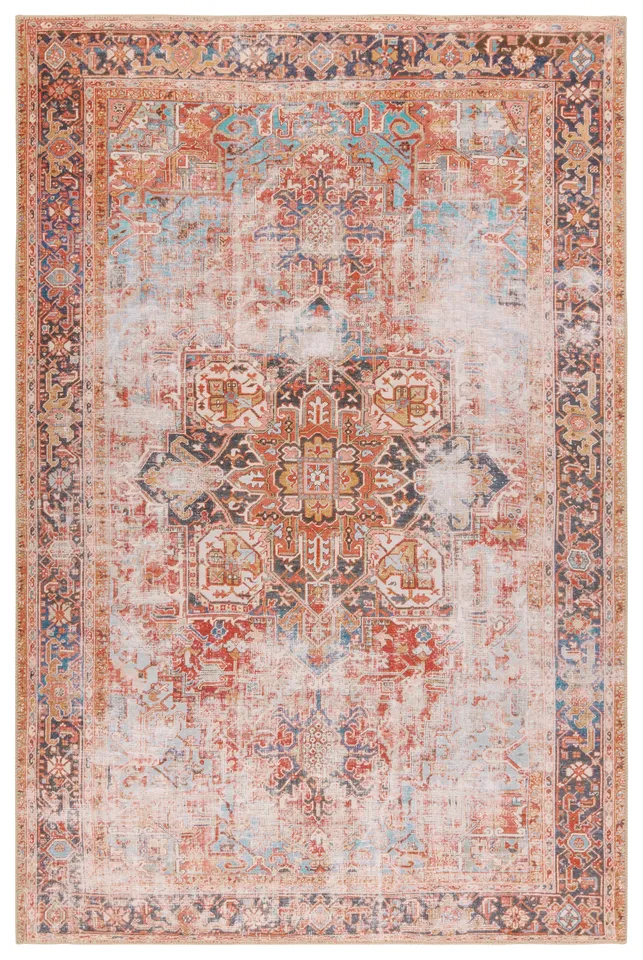 Vibe by Matias Medallion Rust/Navy Area Rug (8'X10')