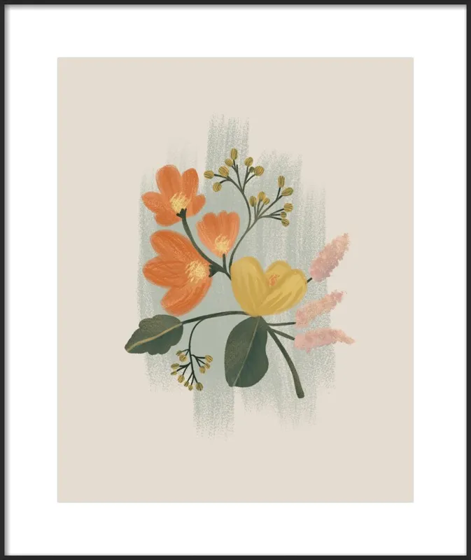 Vintage Floral Bouquet  by Nancy Noreth for Artfully Walls