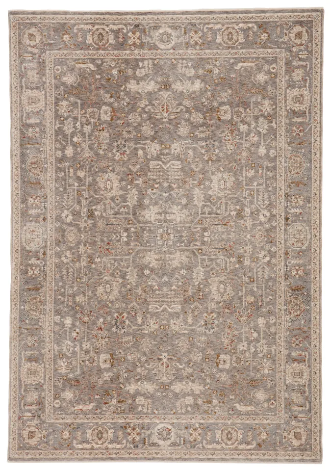 Amaris Oriental Gray/ Cream Area Rug (8'X10')