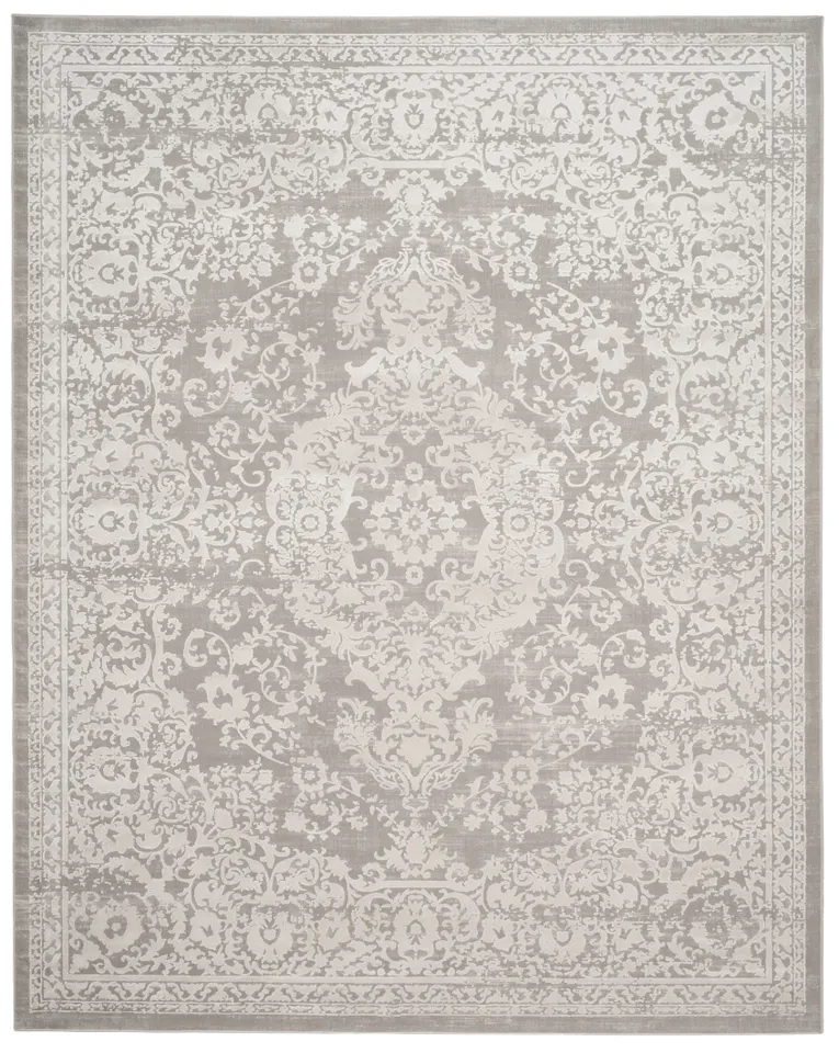 Arlo Home Woven Area Rug, PRN713G, Grey/Beige,  9' X 12'