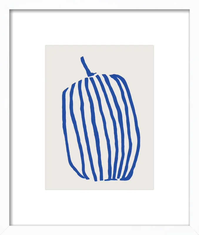 Striped pumpkin by Jessica Nielsen for Artfully Walls