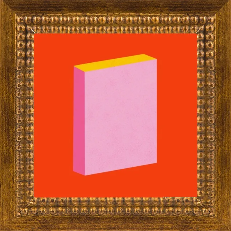 Color Books 3, Scarlet, Pink & Gold by Jessica Poundstone for Artfully Walls