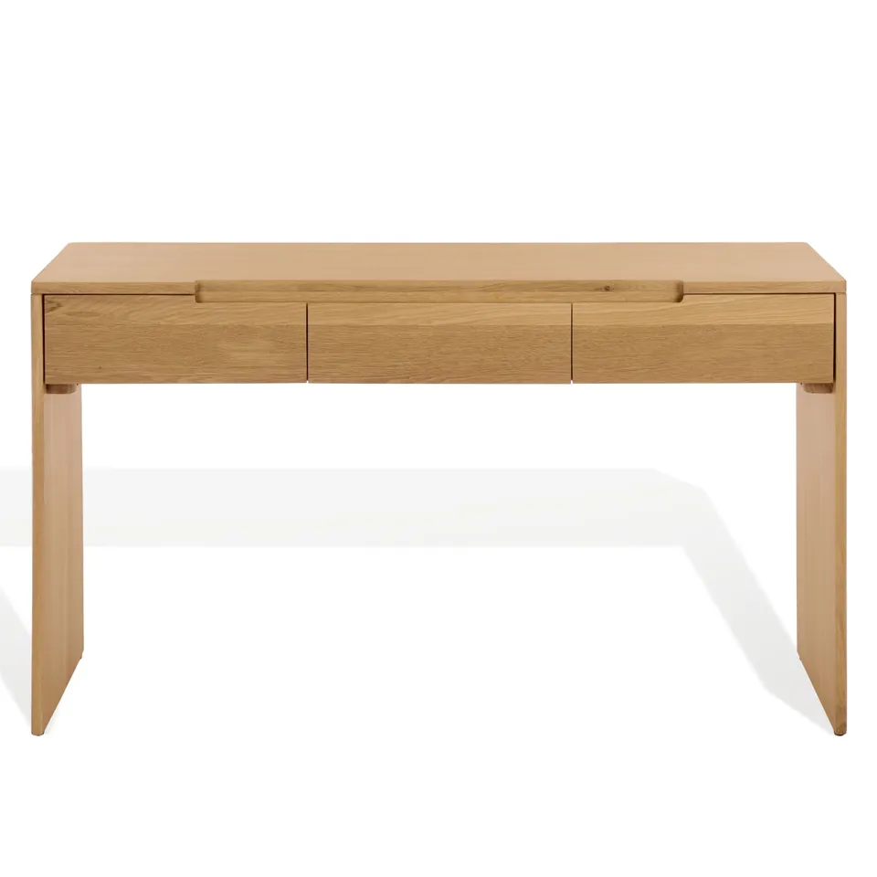 Riverside Oak Wood Console Table - Natural Oak