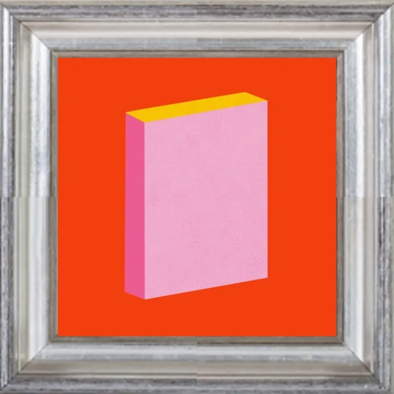 Color Books 3, Scarlet, Pink & Gold by Jessica Poundstone for Artfully Walls