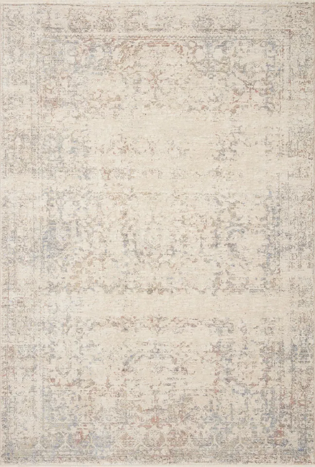 Magnolia Home by Joanna Gaines x Loloi Carlisle Ivory / Multi 2'-7" x 12'-0"