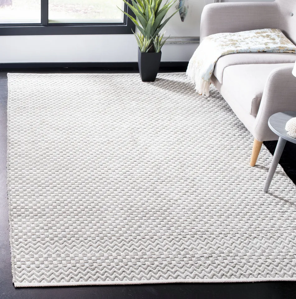 Arlo Home Hand Tufted Area Rug, BOS686F, Grey,  6' X 9'