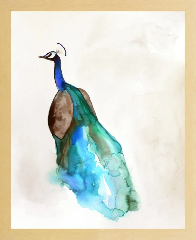 Peacock by Christine Lindstrom for Artfully Walls