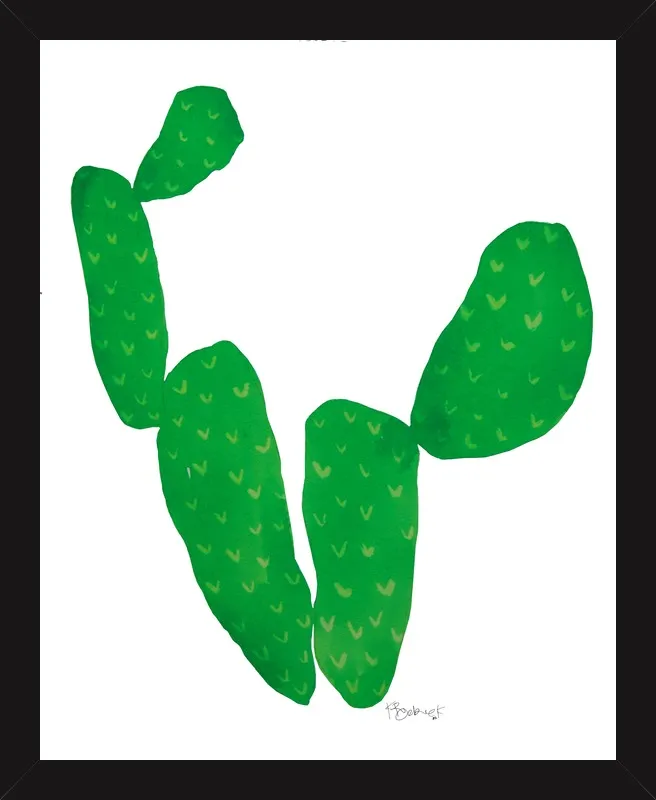 Green Cacti by Kate Roebuck for Artfully Walls