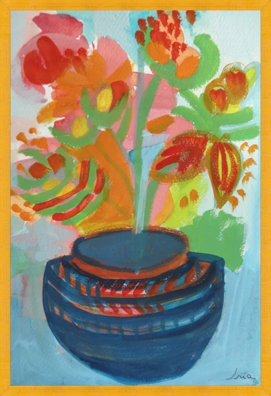 Red Flowers by Iria Fernandez Alvarez for Artfully Walls