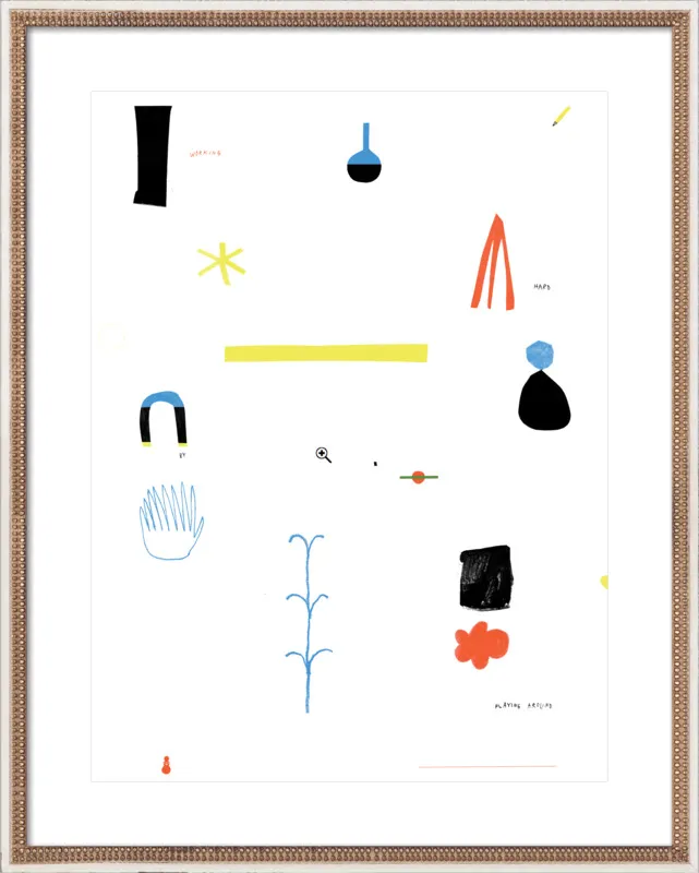 Working hard by playing around  by Agata Królak for Artfully Walls