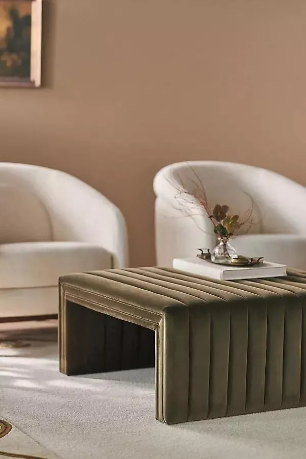Alexander Velvet Coffee Table Ottoman