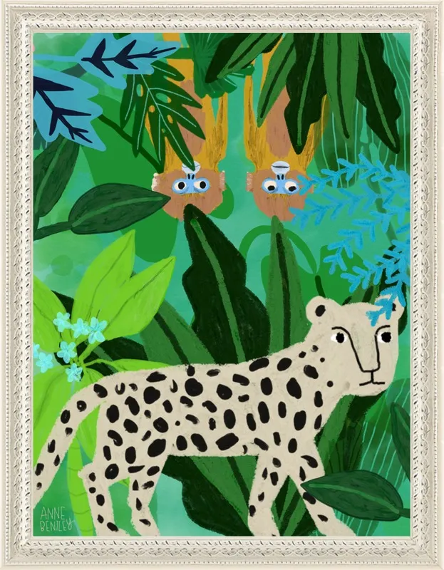 hiding monkeys by Anne Bentley for Artfully Walls