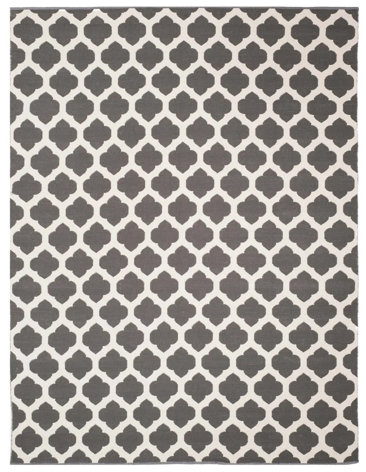Arlo Home Hand Woven Area Rug, MTK723E, Dark Grey/Ivory,  8' X 10'
