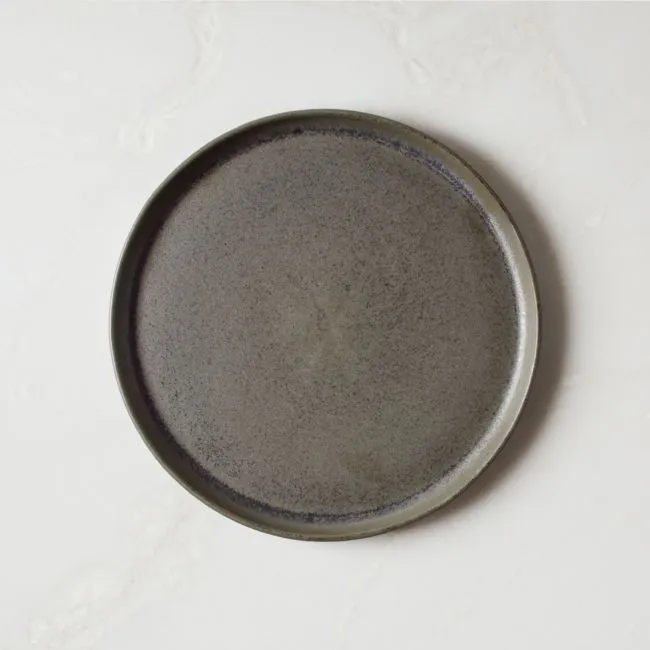 Drift Green Salad Plate with Reactive Glaze