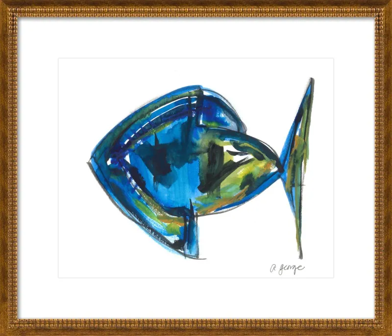 Asbtract Fish by Anthony George for Artfully Walls