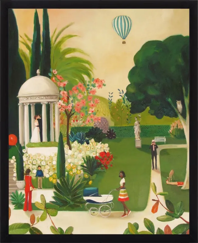A Fainting in the Botanical Gardens by Janet Hill for Artfully Walls