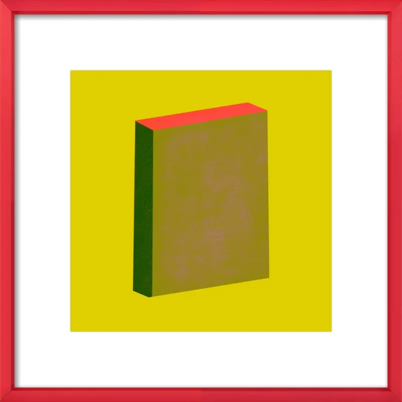 Color Books 4, Olive, Forest, Hot Red & Pear Green by Jessica Poundstone for Artfully Walls