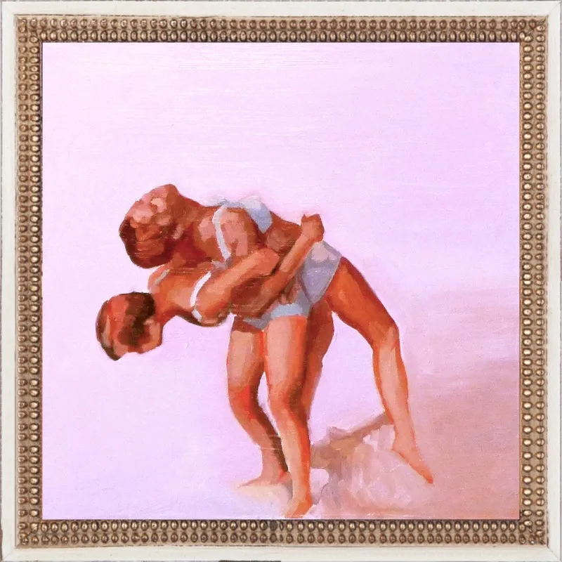 wrestling by Mary Sinner for Artfully Walls