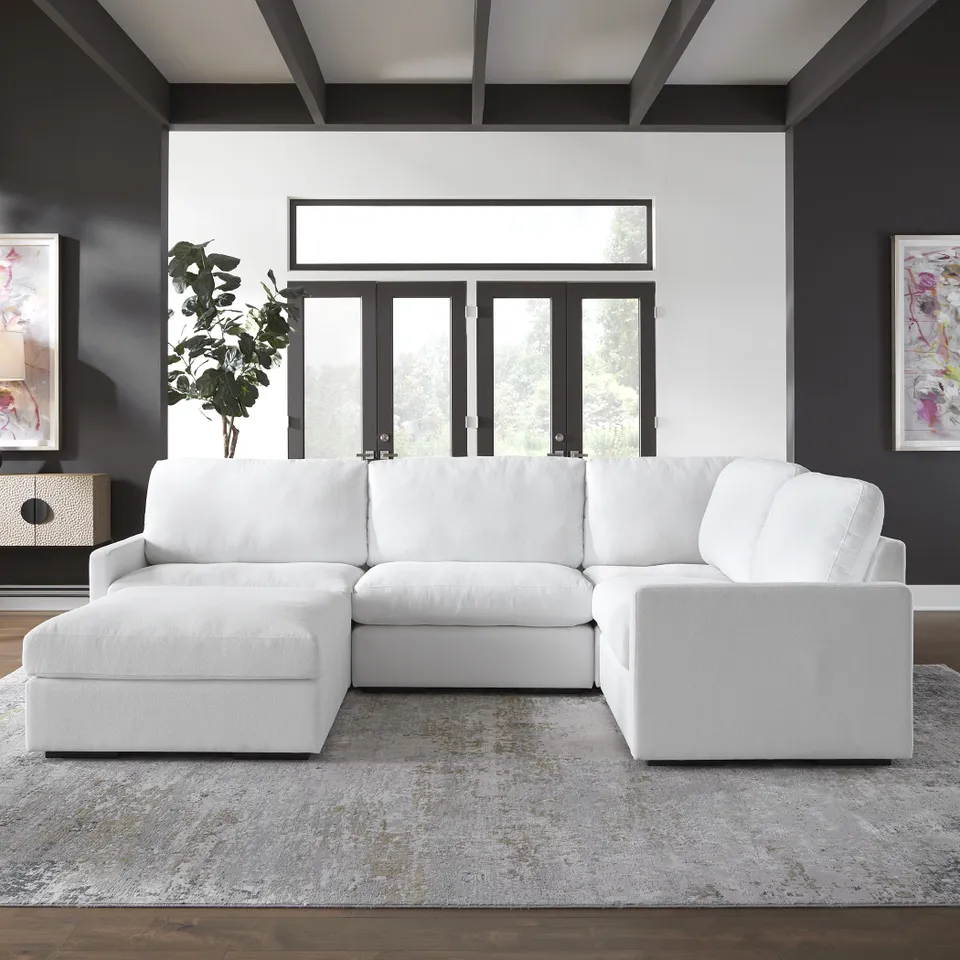 Refuge Arctic White Corner Sofa