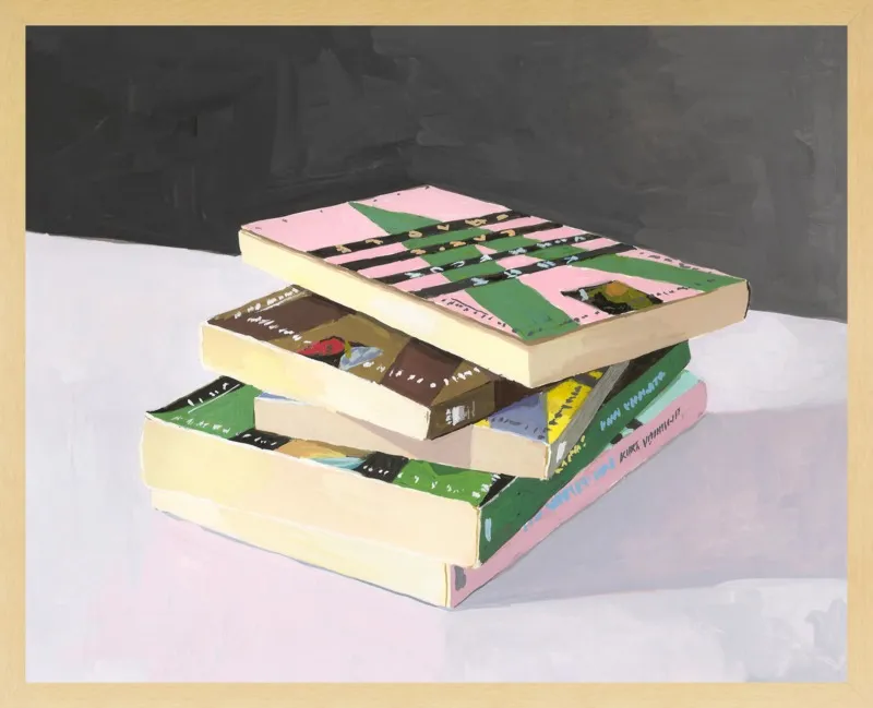 Vonnegut Stack by Elizabeth Mayville for Artfully Walls