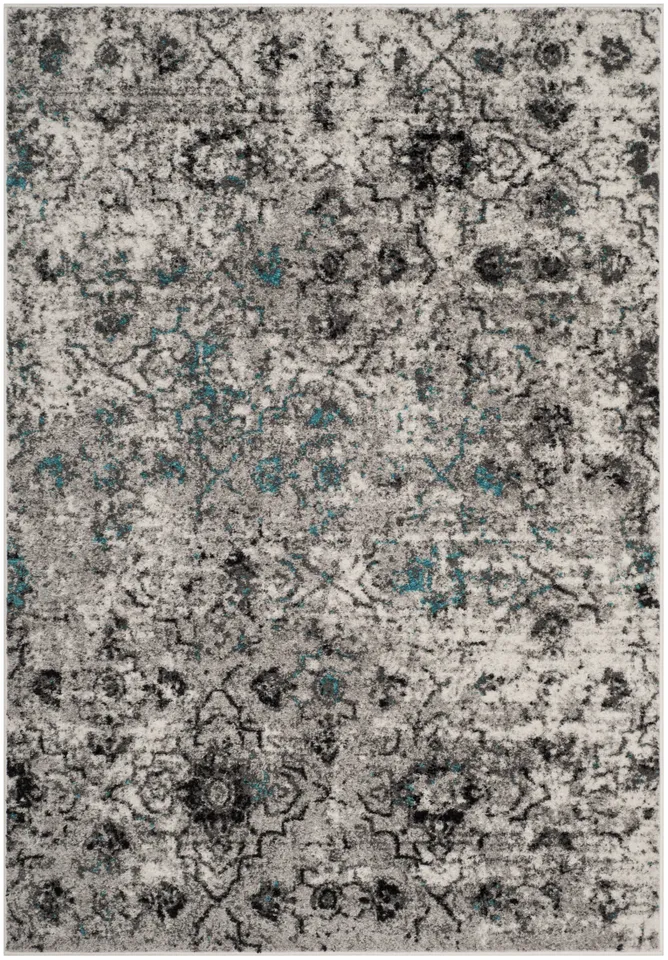 Arlo Home Woven Area Rug, ADR135C, Grey/Black,  4' X 6'