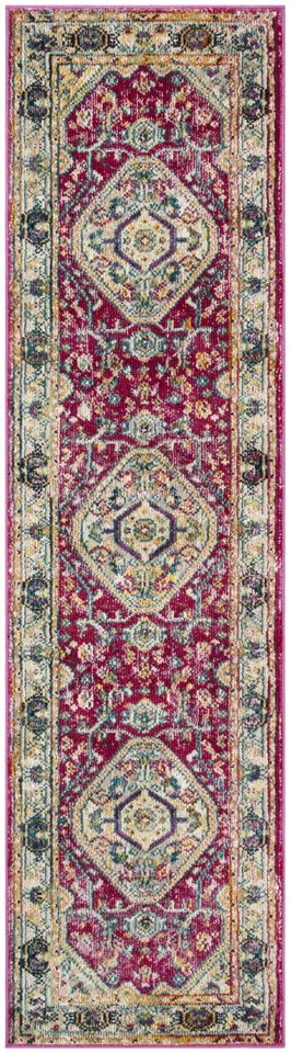 Arlo Home Woven Area Rug, SVH684N, Violet/Violet,  2' 3" X 8'