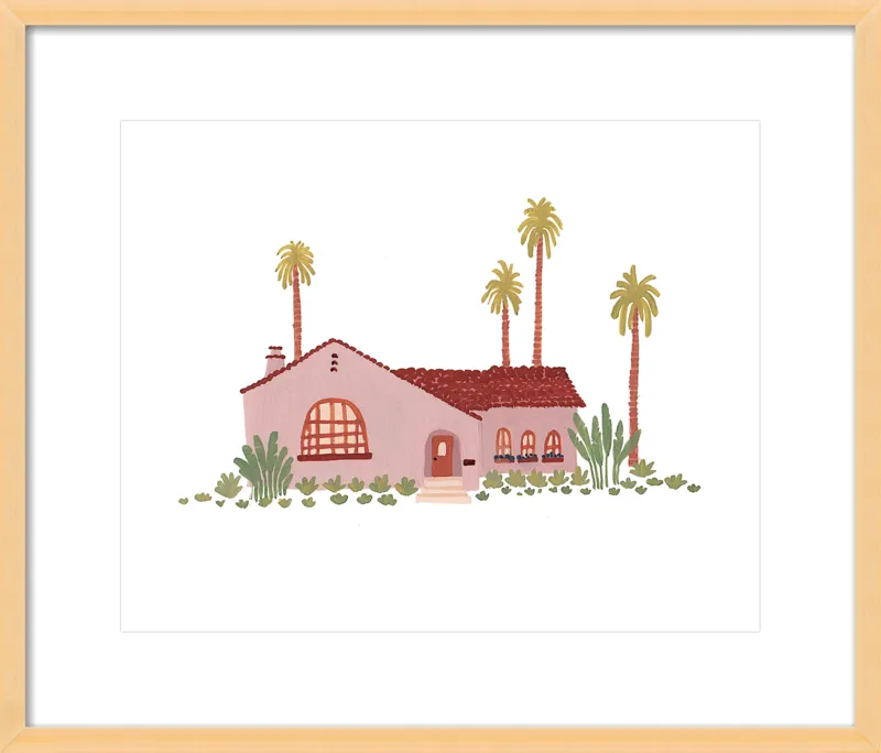 Pink Bungalow by Taylor Ann for Artfully Walls