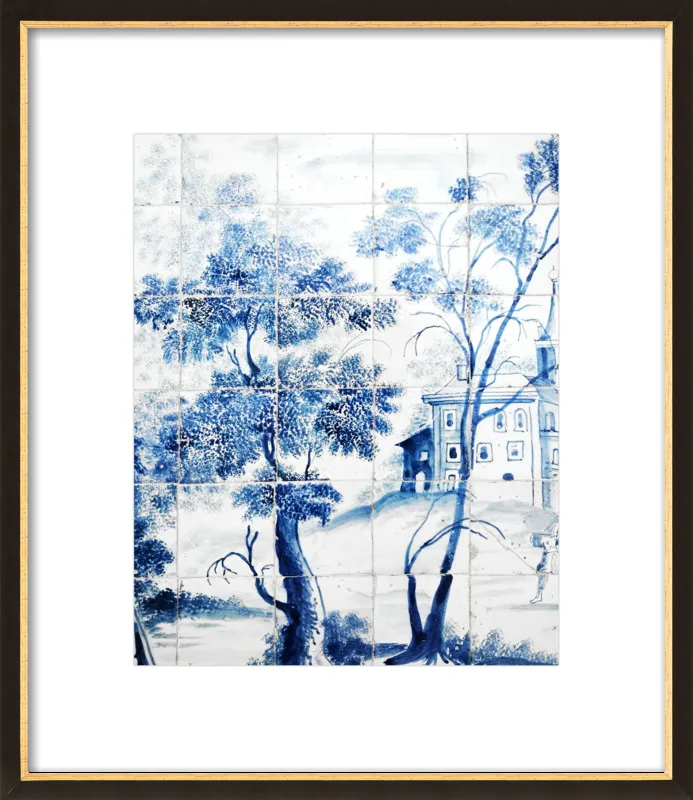 Lisbon Blue Tiles Two by Lupen Grainne for Artfully Walls