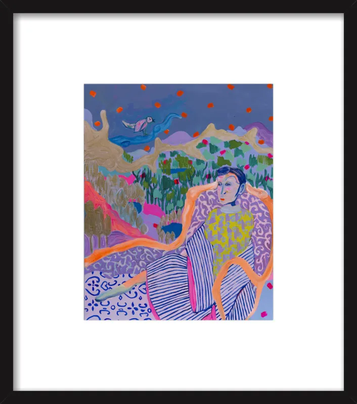 "The Nightingale" illustration by Davina Shefet for Artfully Walls
