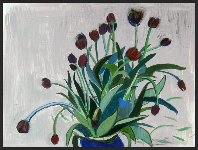 queen of the night tulip by Liz Innvar for Artfully Walls