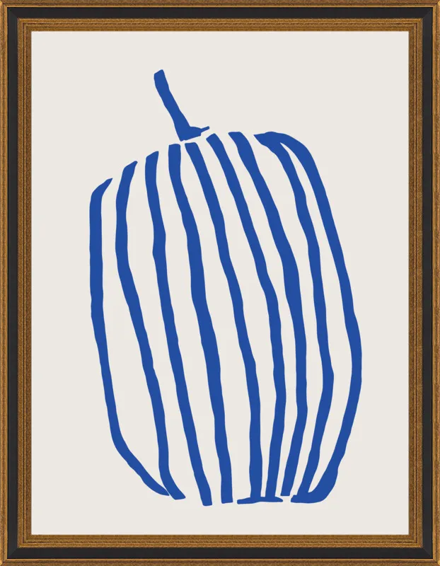 Striped pumpkin by Jessica Nielsen for Artfully Walls