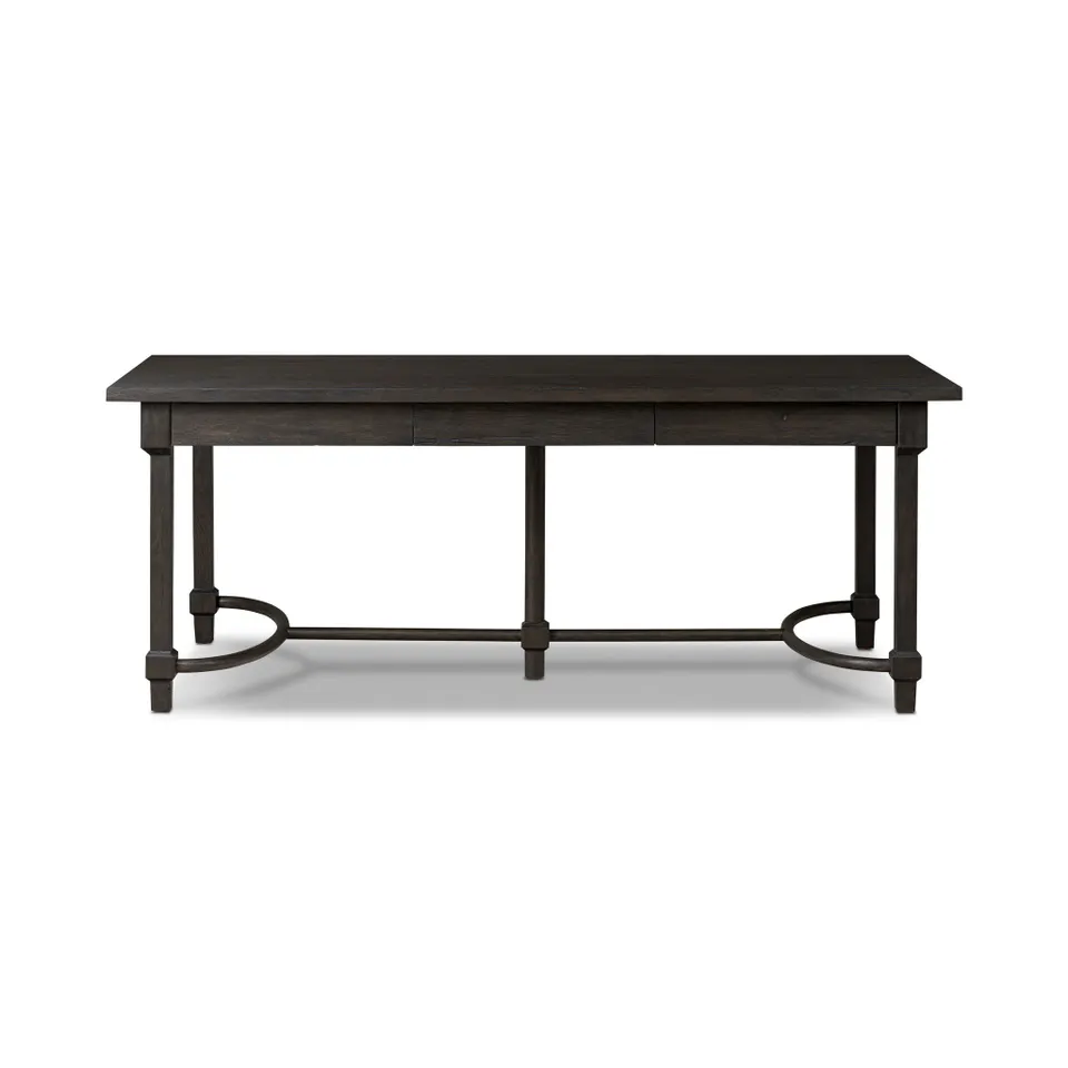 Edison Desk - Smoked Black Veneer by Amber Lewis x Four Hands