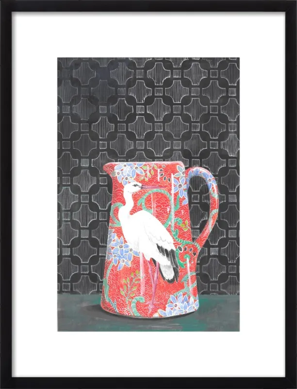 Red Vase by Miri Eshet for Artfully Walls