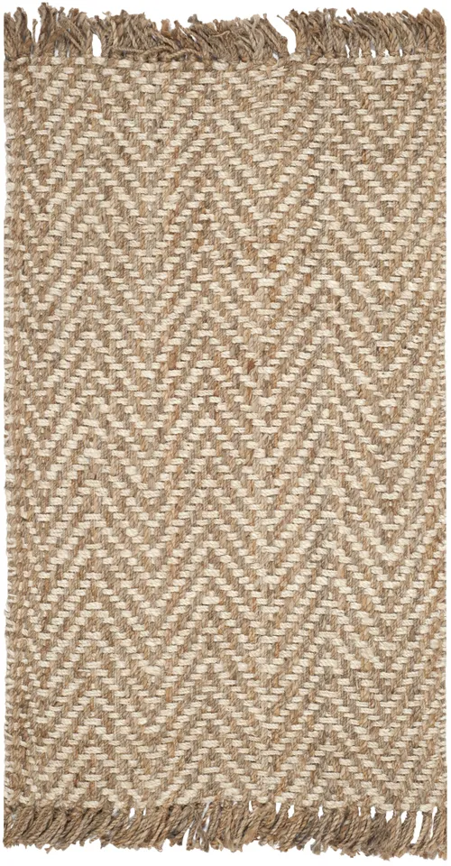 Arlo Home Hand Woven Area Rug, NF458A, Bleach/Natural,  2' 6" X 4'