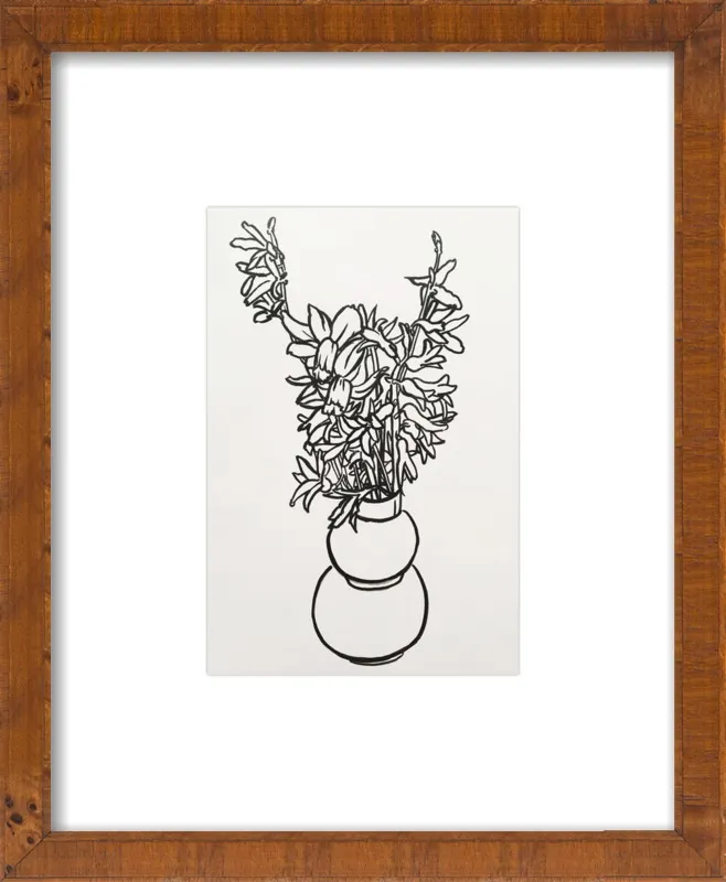 Flowers in a Japanese Vase by Megan Williamson for Artfully Walls