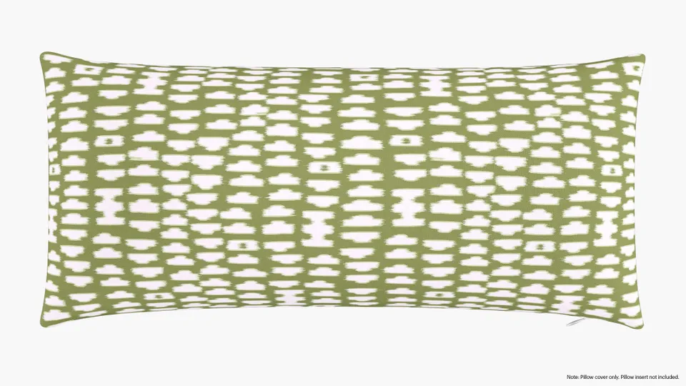 Throw Pillow Cover 14" x 30", Olive Odalisque, 14" x 30"