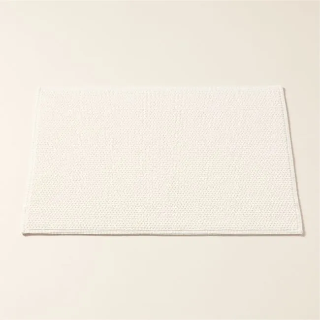 Arlow Organic Cotton Warm White Bath Mat 24"x36"