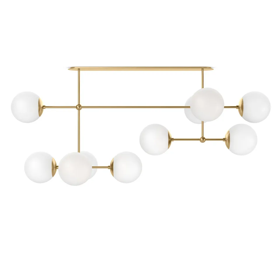 Armstrong Linear Chandelier - Burnished Brass