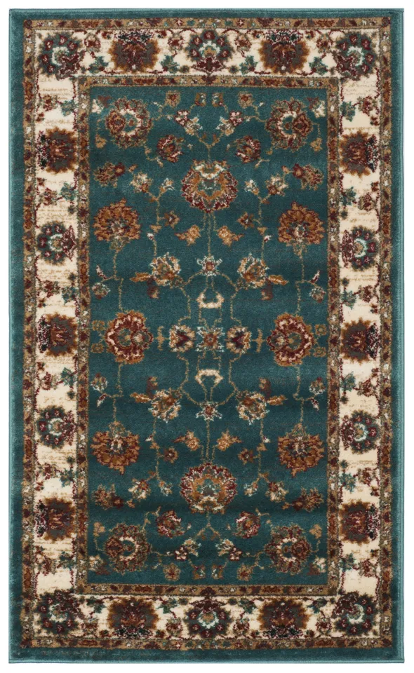 Arlo Home Woven Area Rug, SMT292T, Teal/Ivory,  3' X 5'