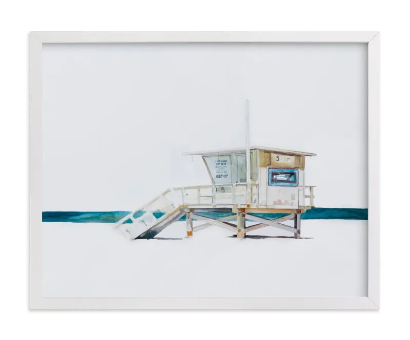 Hermosa Beach Lifeguard Tower Limited Edition Fine Art Print