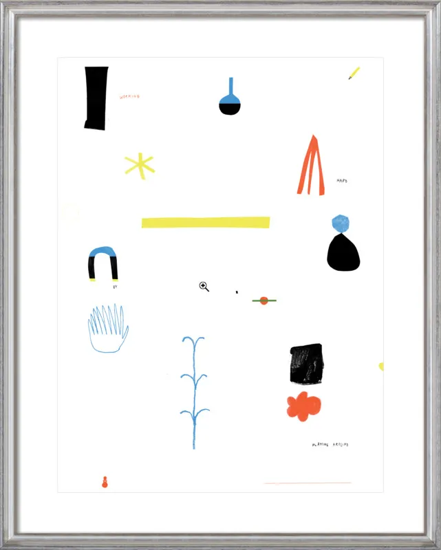 Working hard by playing around  by Agata Królak for Artfully Walls