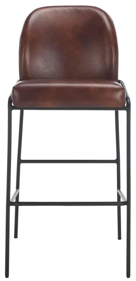Ivey Bar Stool - Dark Brown / Black